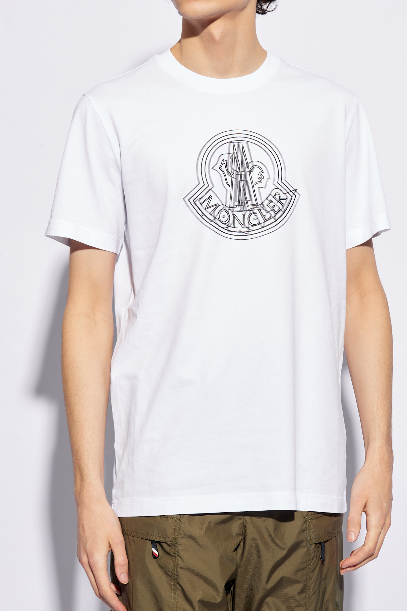 MONCLER☆スクリプト バックロゴ Tシャツ WHITE Moncler ショートスリーブ Tシャツ | ホワイト | FARFETCH JP